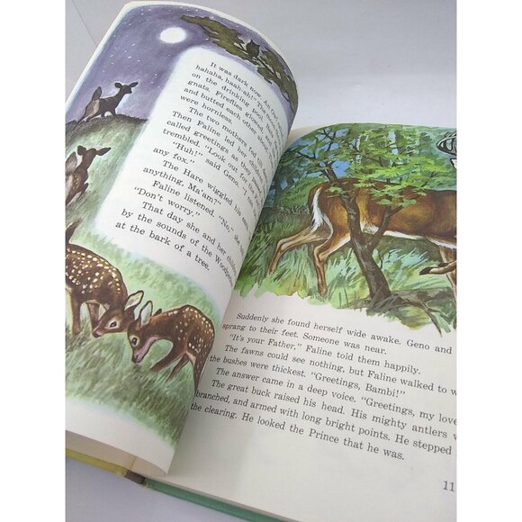 Vtg Dandelion Library double book Bambi's Children & Old Rosie stories HC - Picture 9 of 11